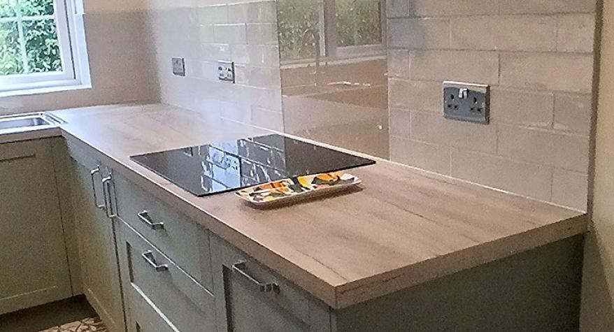 Wessex Electrical Services Kitchen Refit Electrics in Farnham From the Original Kitchen to the Finished Installation