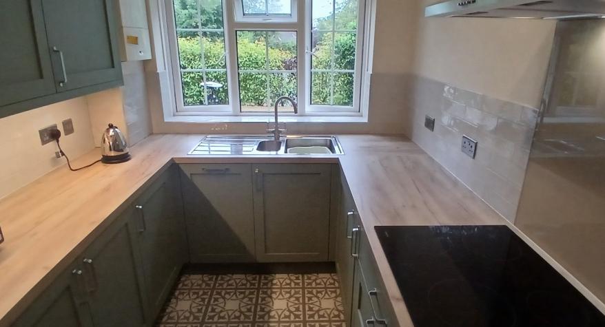 Wessex Electrical Services Kitchen Refit Electrics in Farnham From the Original Kitchen to the Finished Installation