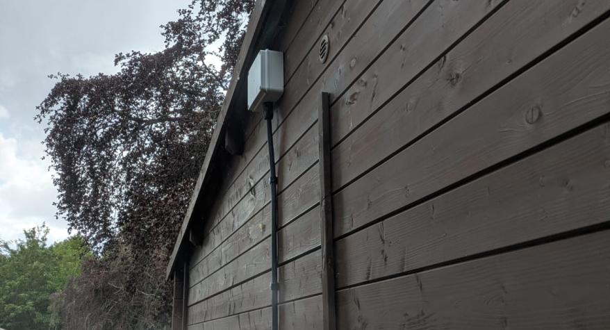 New Install at the Gordon Brown Centre, Rotherwick, Hook- Log Cabin Electrical Installation