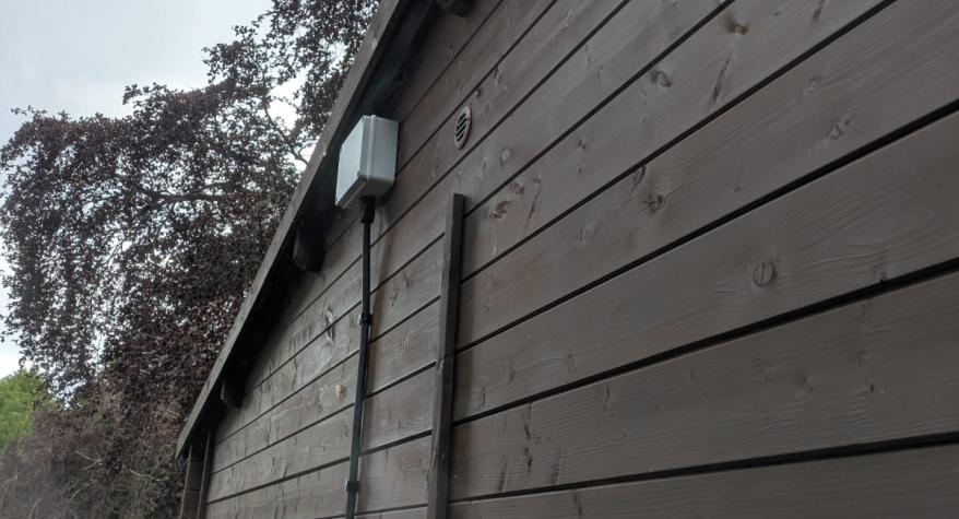 New Install at the Gordon Brown Centre, Rotherwick, Hook- Log Cabin Electrical Installation