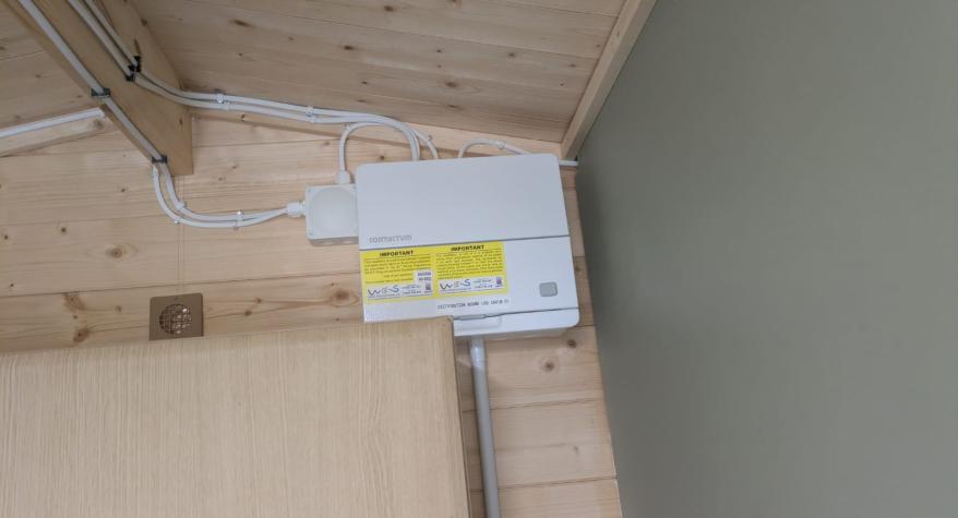 New Install at the Gordon Brown Centre, Rotherwick, Hook- Log Cabin Electrical Installation