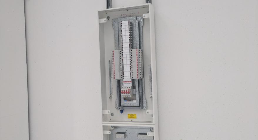 Commercial installation of new Distribution Circuits, Distribution Boards, and Containment in Alton