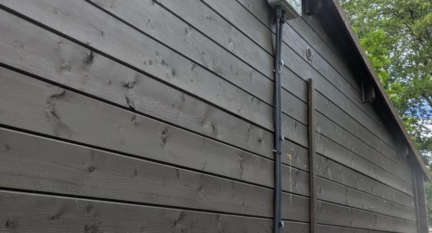 New Install at the Gordon Brown Centre, Rotherwick, Hook- Log Cabin Electrical Installation