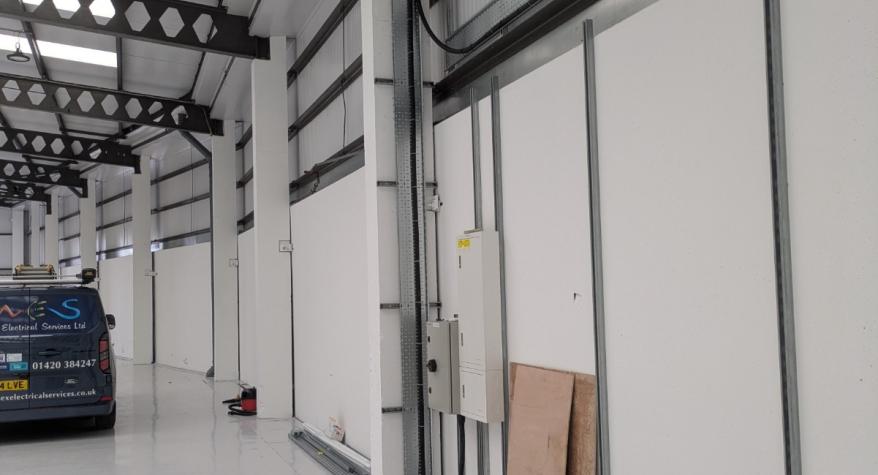 Commercial installation of new Distribution Circuits, Distribution Boards, and Containment in Alton